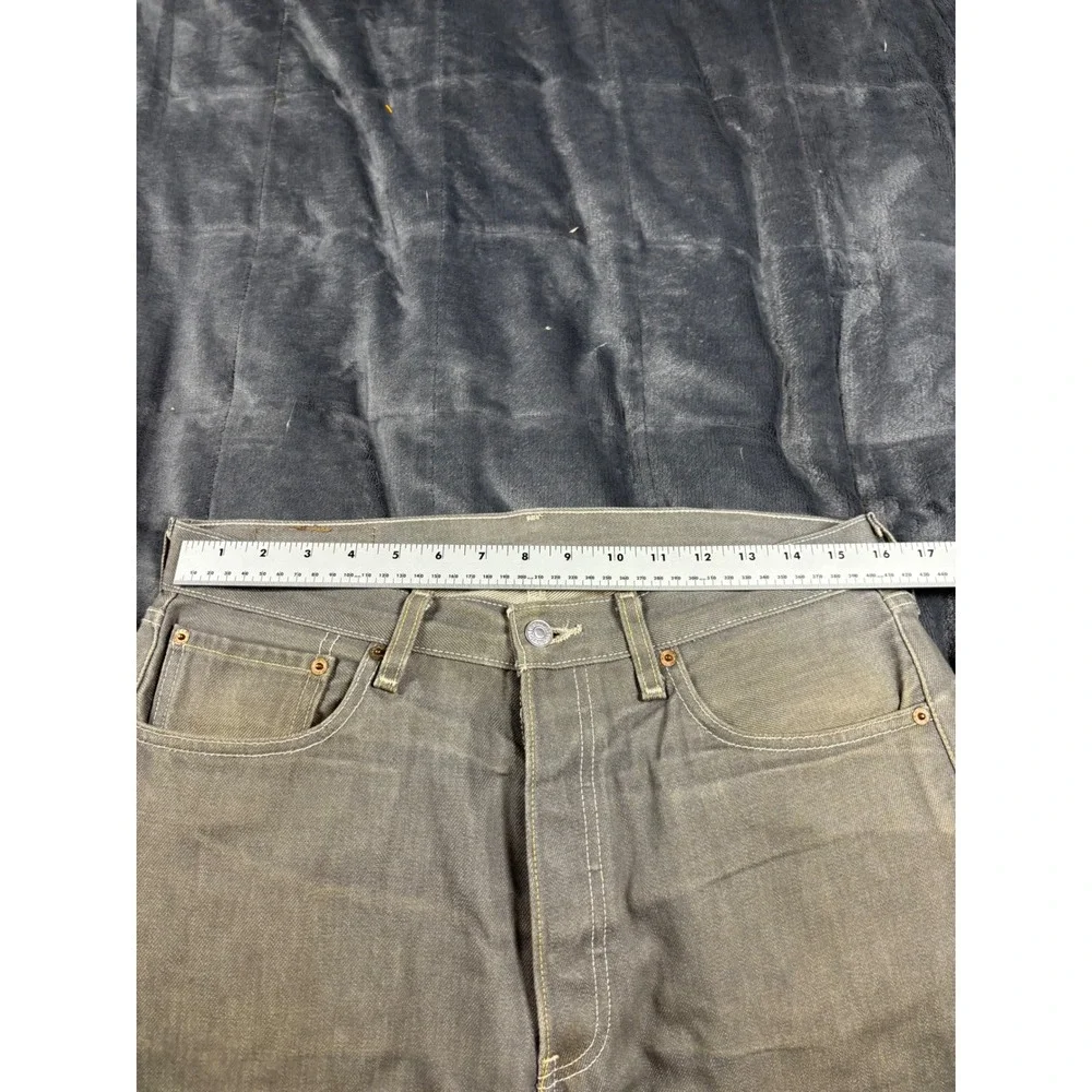 Levis‎ 501 Original Straight Fit Grey Denim Jeans Mens 33x30 Button Fly Mexico
